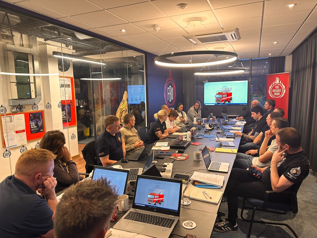 Yesterday <a href="/FBUEastMidlands/">FBU Reg6 East Midlands</a> had their final meeting of ‘23. 

New reps coming through, said goodbye to some heroes too!

We discussed unity &amp; cohesion, &amp; where we will go in ‘24. Also discussed the defiance we will show to the MSL bills!! In advance of today’s <a href="/The_TUC/">Trades Union Congress</a> congress.