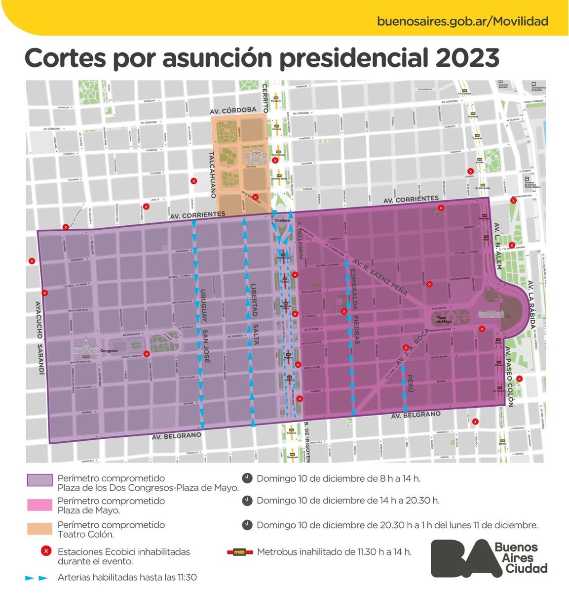 INFORMACIÓN PARA EL SHOW DE LA JOAQUI EN EL LUNA PARK 👇🏻

Horarios
Puerta: 19:00hs 
La Joaqui: 21:00hs 

🚨 TENER EN CUENTA CORTES POR ASUNCIÓN PRESIDENCIAL.