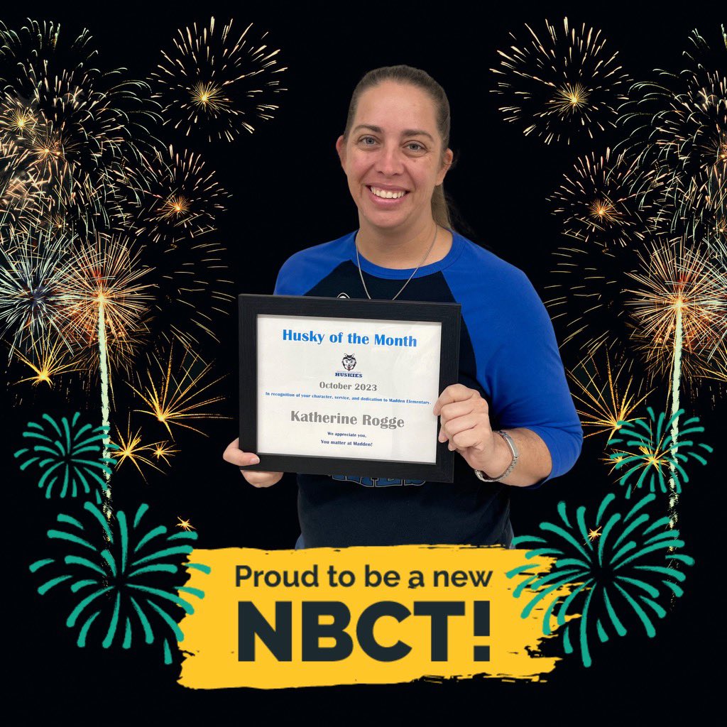 I am a Nationally Board Certified Teacher! Thank you especially to @MrsLeiker for journeying with me! And thank you to everyone who supported me through this process! #NBCTstrong #IAmAnNBCT @NBPTS @Pbrookins44 @TexasNBCT @FBISD_OrgDev @FortBendISD @CVME4thgrade @CVME_Huskies