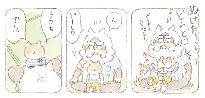 今年のトラとミケは
このおじいちゃん猫が主役で進行中です🐱 