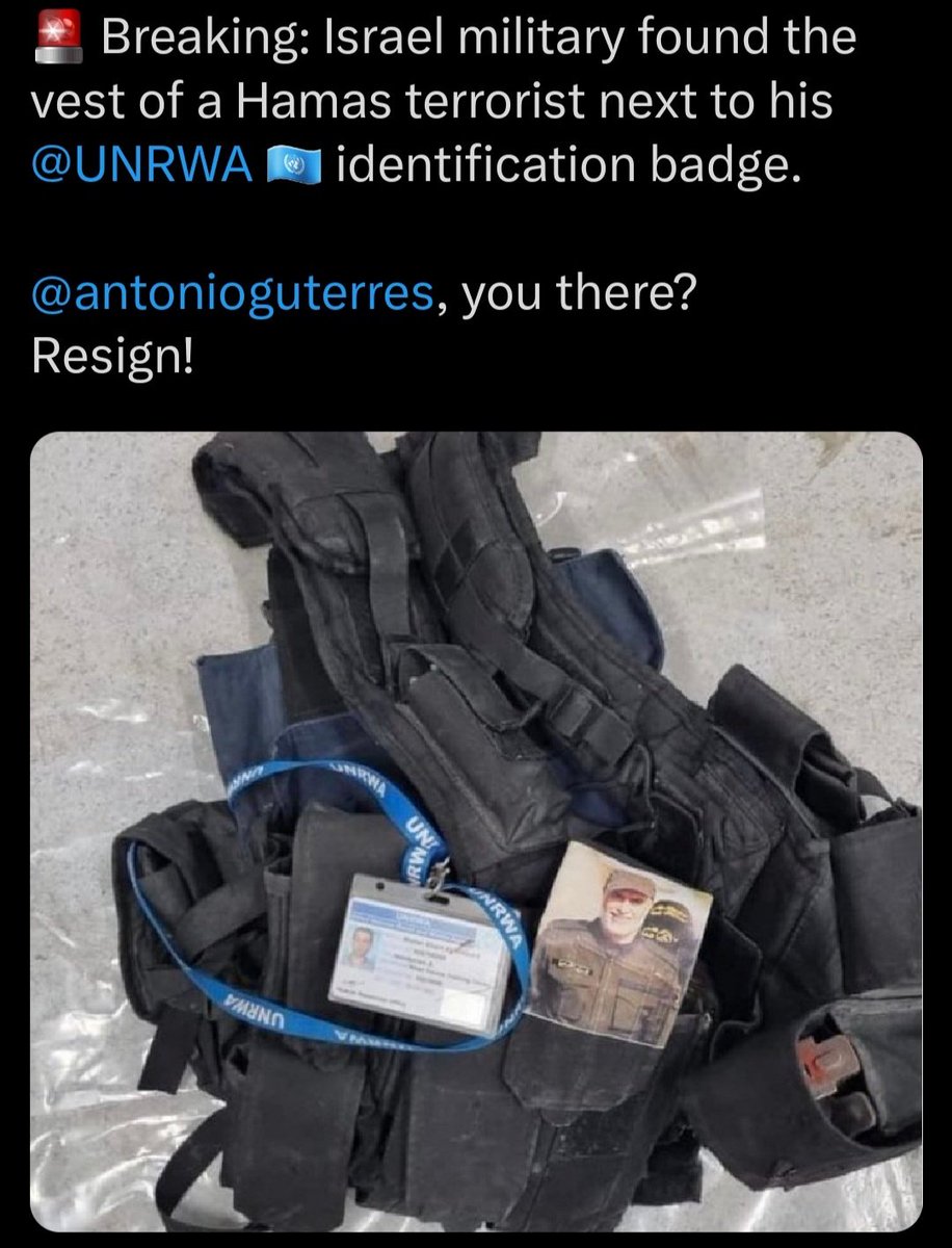 tiny_toff's tweet photo. @GeorgeDeek @EylonALevy The @UNRWA were probably the ones doing the stealing to deliver to their Hamas buddies. https://t.co/MwhfrRAgRN