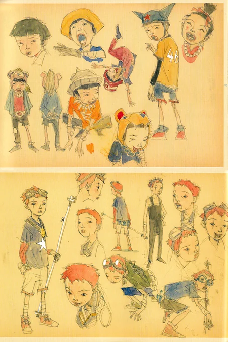 Concept art for Tekkonkinkreet (2006), dir. Michael Arias, Studio 4°C 