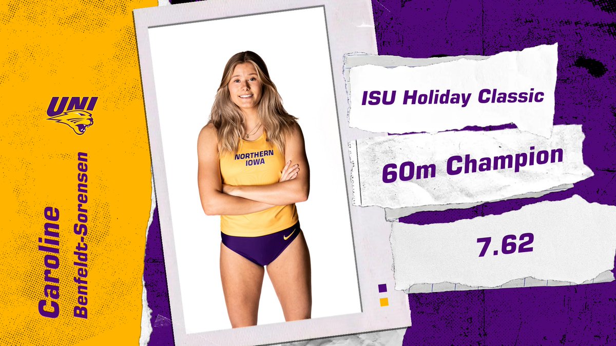 Call Caroline champ. 🗣️ 
First place in the Women's 60m!

#EverLoyal #1UNI