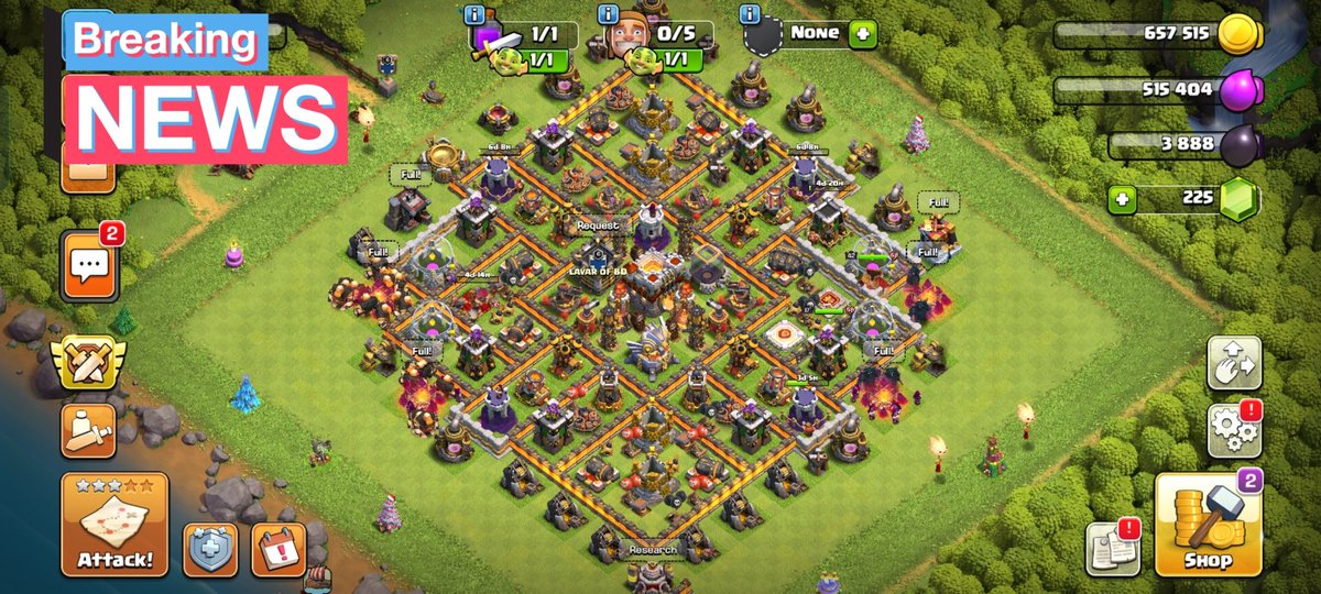 neacsuciprian3's tweet image. My base in Clash of Clans #supercell #ClashOfClans #mobilegams