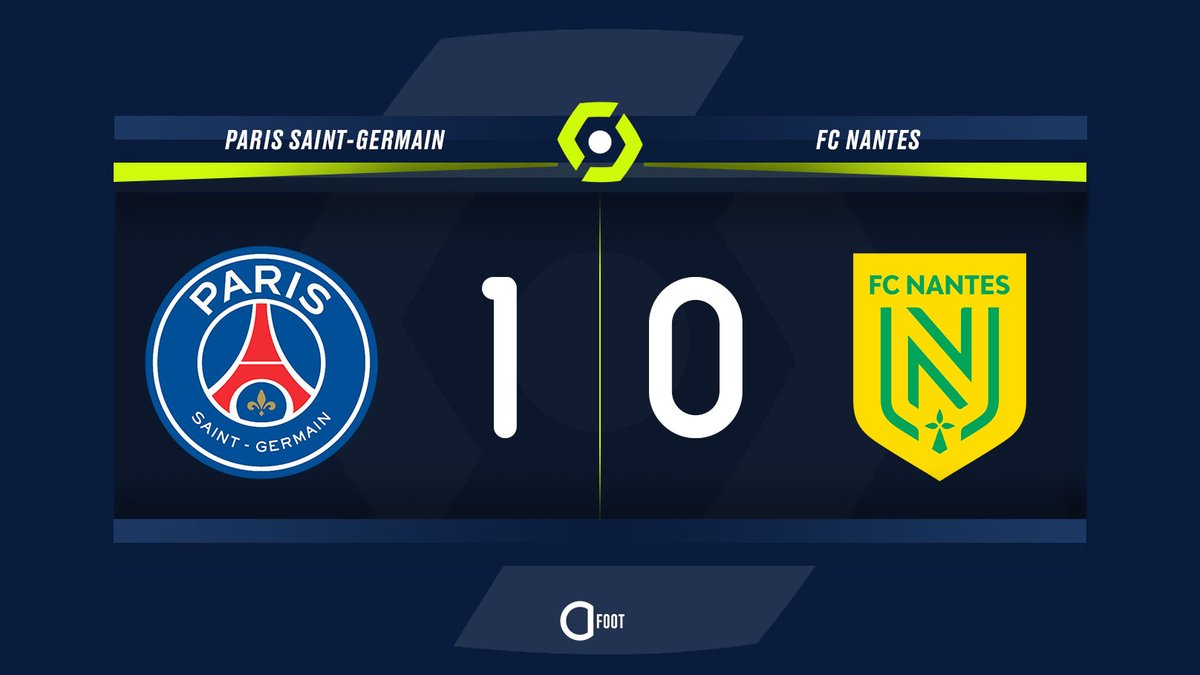 ⏱️ MI-TEMPS ! PARIS 1-0 NANTES