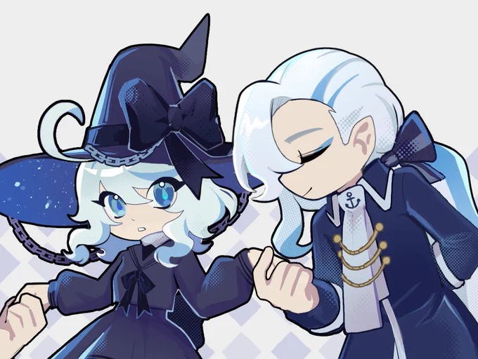 Wadanohara x Genshin crossover (+ some close-ups)  #Furina #Neuvillette #Wriothesley #GenshinImpact #原神 #NeuviFuri #Focallette