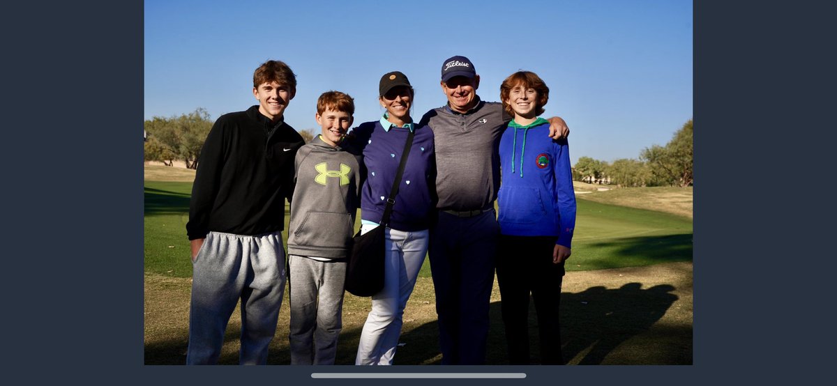 What a day….Stressful, but successful! I’m so happy, excited and relieved to make it through the PGA Tour Champions Qschool.
To do it in my backyard here in Scottsdale, and have Bridget and the boys with me to celebrate made it special.