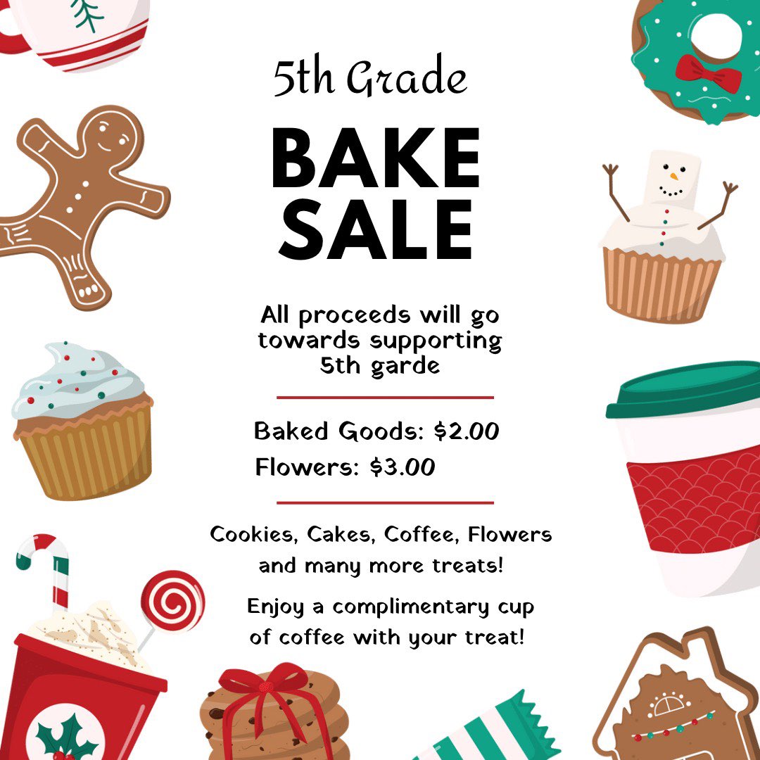 beethovenes's tweet photo. Beethoven 🐻 Bears in 5th Grade are 🍪 fundraising at the Winter ❄️ Wonderland program on December 14th. https://t.co/z4iztKclci