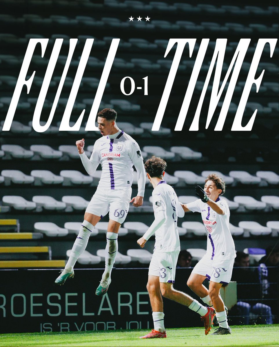 Yes, ket. Drie punten in Brugge. 🟣⚪️ #NXTAND