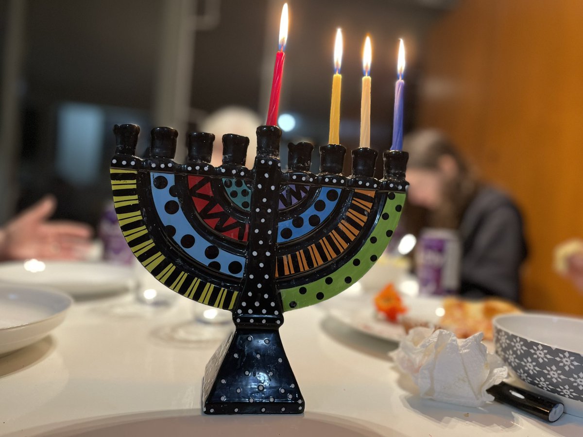 Happy, peaceful, & safe Hanukkah from all of us