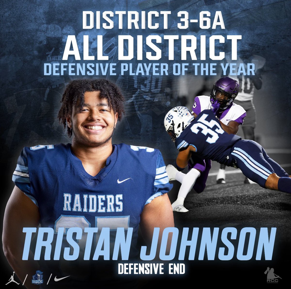 #AGTG I’m truly blessed to be named Defensive Player of The Year‼️ I’m extremely grateful for all my coaches and teammates for helping me get to this point💙