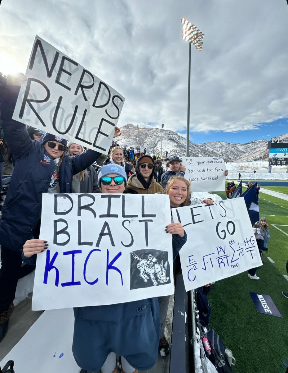 In case you forgot, we still have the best signs in the student section <a href="/MinesFootball/">Mines Football</a> <a href="/MinesSoftball/">Mines Softball</a>