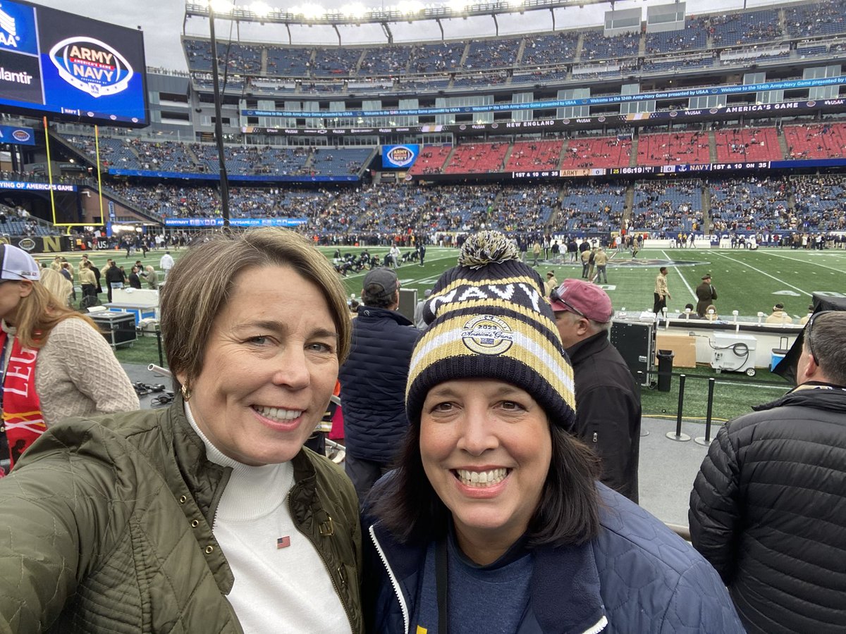I come from a Navy family and there’s nothing like <a href="/ArmyNavyGame/">Army-Navy Game</a> Day. Awesome to see America’s Game at <a href="/GilletteStadium/">Gillette Stadium</a> for the first time! 🏈

Congrats, Army. We’ll get ‘em next year, Navy!