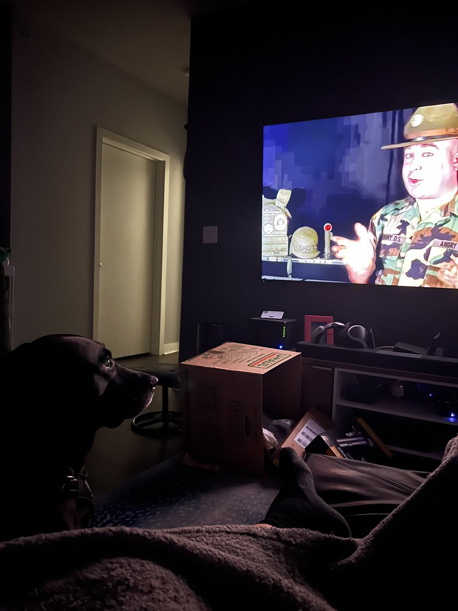 xizdaqrian's tweet photo. @AngryCops our dog watching your latest video. He’s pissed about HHG/POV support being cut out! https://t.co/E967c2k7Db