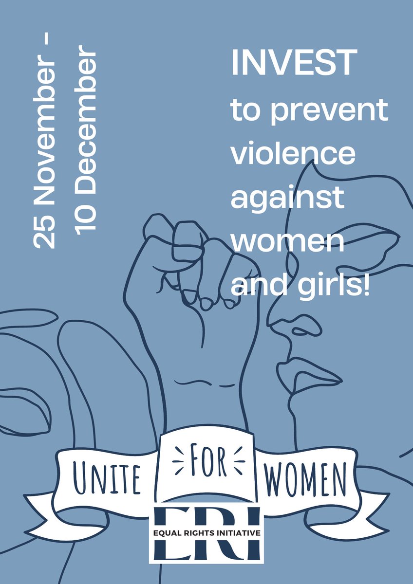 We end the 16 Days campaign by calling on all stakeholders to start speaking about the various other forms of #ViolenceAgainstWomen; trafficking, prostitution, and forced marriages! And a call to INVEST in #WomenEmpowerment and #GenderBasedViolence to create lasting solutions.