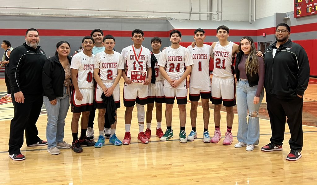 Luis Vega (@coachvega2) on Twitter photo 🏆🏀CONGRATULATIONS TO Your TORNILLO COYOTES VARSITY Basketball Team on winning 3rd place at the Van Horn Tournament! LETS GO PACK!!! All Tournament Award <a href="/Rolandoruvalca4/">Rolando Ruvalcaba</a> <a href="/rvegab_TISD/">Rosy Vega-Barrio</a> <a href="/coachelias01/">Jordi Elias</a> <a href="/BryanJoseph_80/">Bryan</a> <a href="/AOlvera_TISD/">Alejandro Olvera</a> <a href="/OteroElizabeth0/">Elizabeth Otero TISD</a> <a href="/tornillohoops/">Tornillo Boys Basketball</a> 🏆🏀CONGRATULATIONS TO Your TORNILLO COYOTES VARSITY Basketball Team on winning 3rd place at the Van Horn Tournament! LETS GO PACK!!! All Tournament Award <a href="/Rolandoruvalca4/">Rolando Ruvalcaba</a> <a href="/rvegab_TISD/">Rosy Vega-Barrio</a> <a href="/coachelias01/">Jordi Elias</a> <a href="/BryanJoseph_80/">Bryan</a> <a href="/AOlvera_TISD/">Alejandro Olvera</a> <a href="/OteroElizabeth0/">Elizabeth Otero TISD</a> <a href="/tornillohoops/">Tornillo Boys Basketball</a>