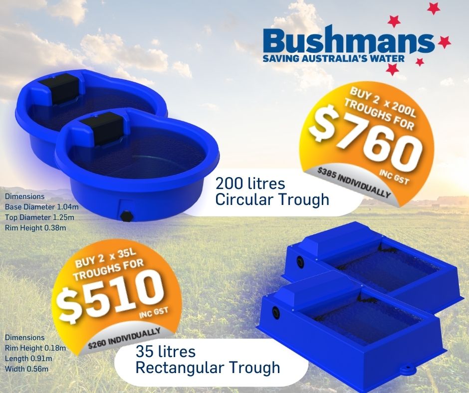 BushmansTanks's tweet photo. 🌞Trough Multi-Buy Deal!🐾💦

 Check out our Summer Catalogue for the full range: 👉 https://t.co/1n3w66QTY1

 #AnimalWellness #SummerDeals #HydrationStation https://t.co/BOveNf25K5