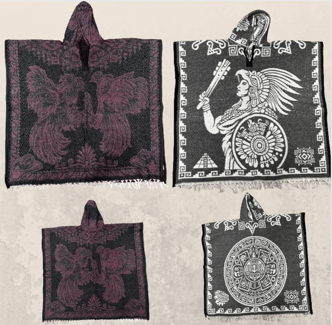 rodeodurango's tweet photo. New colors available in the Rooster & Aztec Calendar gabanes with hoodie!! 🥶
🔍Shop: Poncho with Hoodie
In stock & ready for purchase! ✈️🚚
shop https://t.co/8URQbGk7MI or link in bio #gabanes #ponchos #artesaniasmexicanas #textiles #jorongo https://t.co/ci9ViQV1Xg