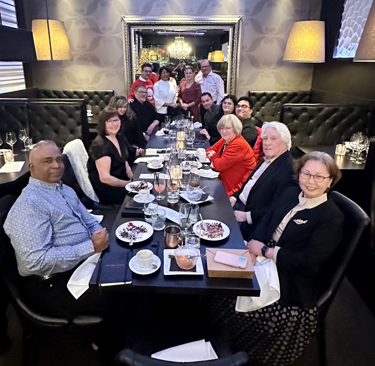 ChiefMcGuire's tweet photo. Great Christmas Holiday dinner this evening with the hard working OACP staff (aka A Small Army)  &amp; our families at ⁦Cagneys Steakhouse (Amazing place) in Streetsville. Wishing everyone a safe &amp; happy holiday season. ⁦@Cagneys3⁩ ⁦@OACPOfficial⁩ #HaveALittlefunEveryDay https://t.co/VHWJgyba2Z