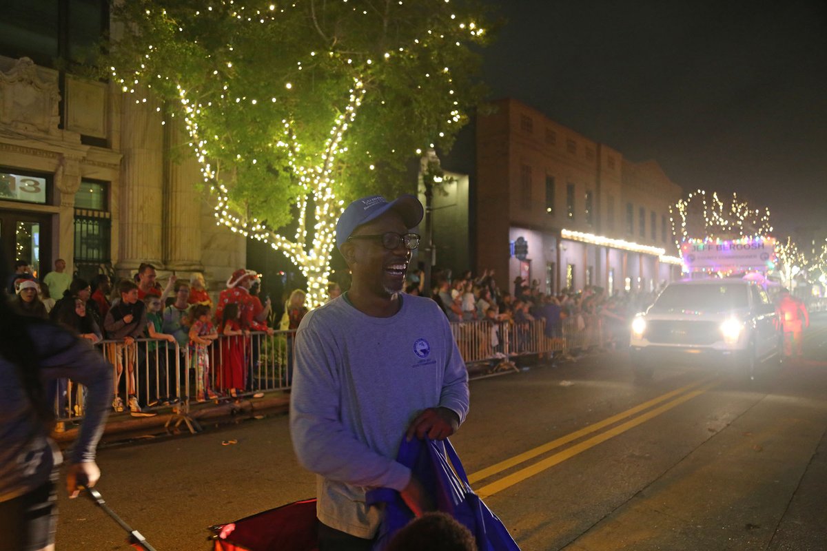 myescambia's tweet photo. 🎄 The Christmas season is in full swing in Escambia County! Commissioners Jeff Bergosh, Lumon May and Robert Bender participated in tonight's Cox Christmas Parade, helping fill downtown Pensacola with holiday cheer. Thank you to everyone who helped make tonight possible! https://t.co/QbfopuSoEj