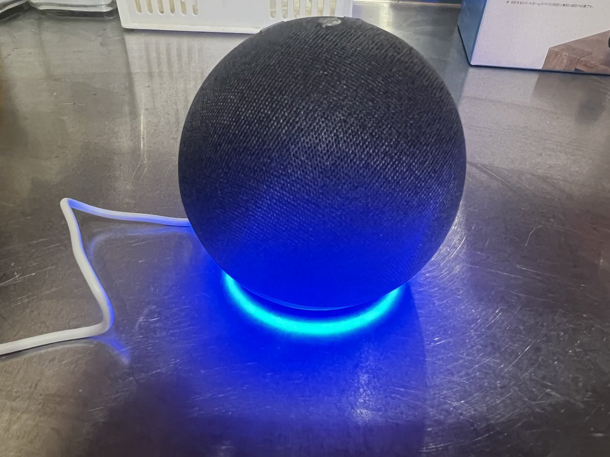 chiaki877's tweet image. Amazon Echoの仲間入りにより、QOLが爆上がりな我が家

次のSALEでもう2台買おうと思う

名前も覚えた
こいつはアレクサ

当初アレックス！って呼びまくり無視されて不良品かと思った（笑）

今でも時々間違える😂‼️

＃Amazonecho ＃ブラックフライデー戦利品