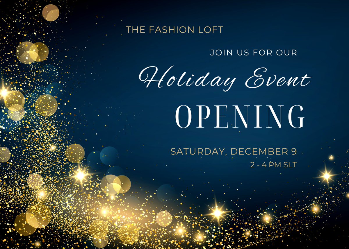 TFL_SL's tweet photo. Join us from 2 - 4 PM SLT today as we celebrate the opening of our 2023 Holiday Event! DJ Herb Carnell will be spinning the tunes as we get down for the holiday season.

Dress Attire: Festive wear

https://t.co/OdrPXrnOi4
#SecondLife https://t.co/JnBcXXianS