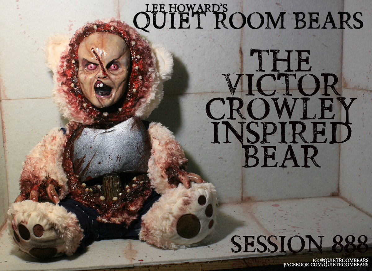 Artist @leehoward_art has graciously made and donated this one-of-a-kind “Victor Crowley” inspired QUIET ROOM BEAR to “Arwen’s Silent Auction” for #Yorkiethon8! Buy some awesome stuff … and save a dog (or two) at the same time: 32auctions.com/Arwen2023