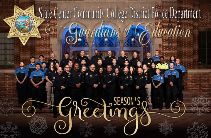 Happy Holidays from the <a href="/SCCCD/">SCCCD</a> PDs - Guardians of Education! May your holidays be filled with joy, laughter, and the warmth of loved ones. Remember to take a well-deserved break, recharge those batteries, and come back in the new year, ready to conquer new academic adventures!