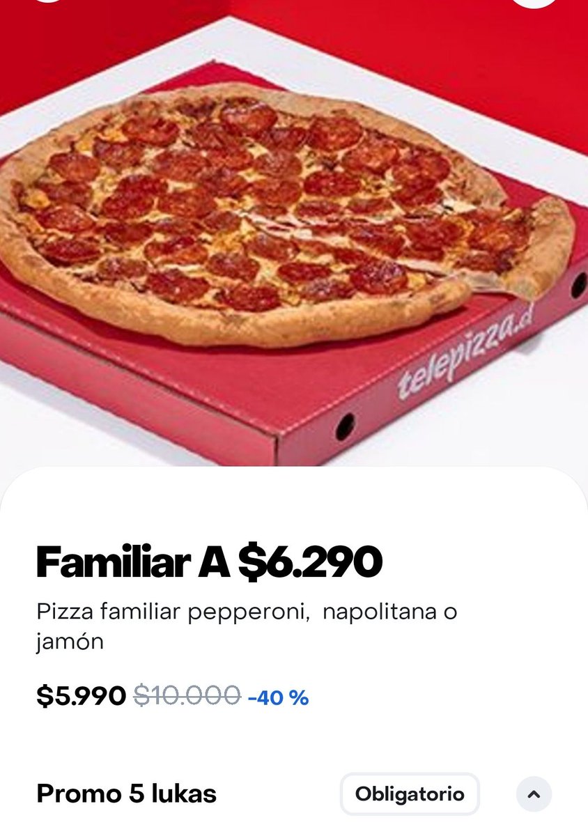 BESKYBLOOD's tweet photo. ??? XD esos precios???@RappiChile @TelepizzaChile https://t.co/aUxF9iDFAs