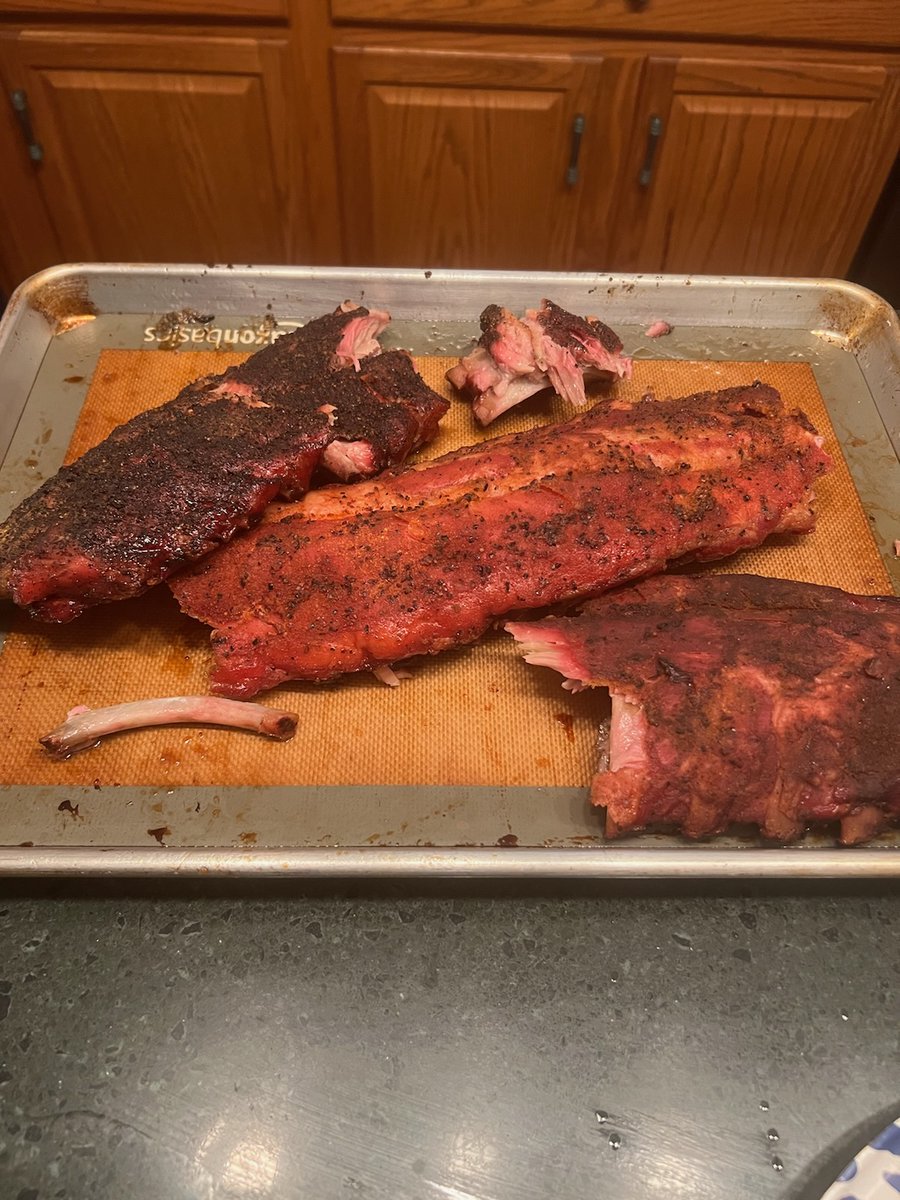 Finished ribs. @lady_Spartan7 and I were hungry.