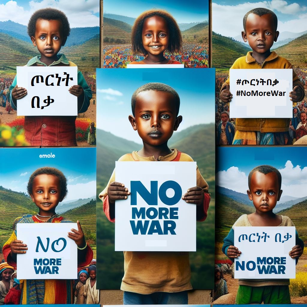 War only begets suffering especially for the most vulnerable: children! Calling on @PMEthiopia @AbiyAhmedAli @DemekeHasen @RedwanHussien to prioritize peace! Let's raise our voices for a peaceful resolution in #Ethiopia. Every effort counts. #NoMoreWar #PeaceForEthiopia