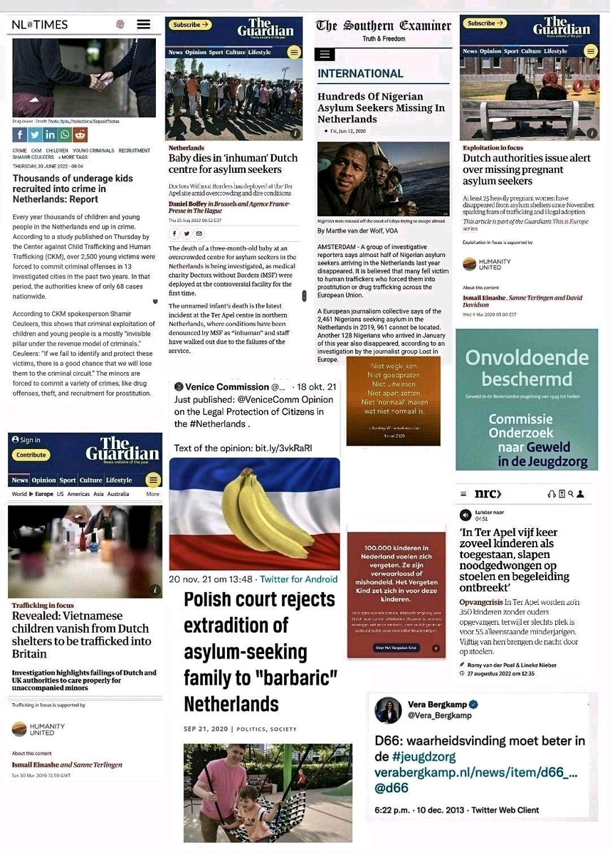 TvanT's tweet photo. @IntlCrimCourt @KarimKhanQC @UN @MinPres Will ritual abuse remain a practice?
https://t.co/j4h80TNO7B
Young women, some pregnant,
disappear from asylum centers.
https://t.co/u4lqmoSnyk
Argos: over 1,000 have disappeared, their babies possibly ritually sacrificed.
https://t.co/bBP7BbzQLc
@NATO
https://t.co/7EyfPLkjZI https://t.co/br4Cf5ON3K