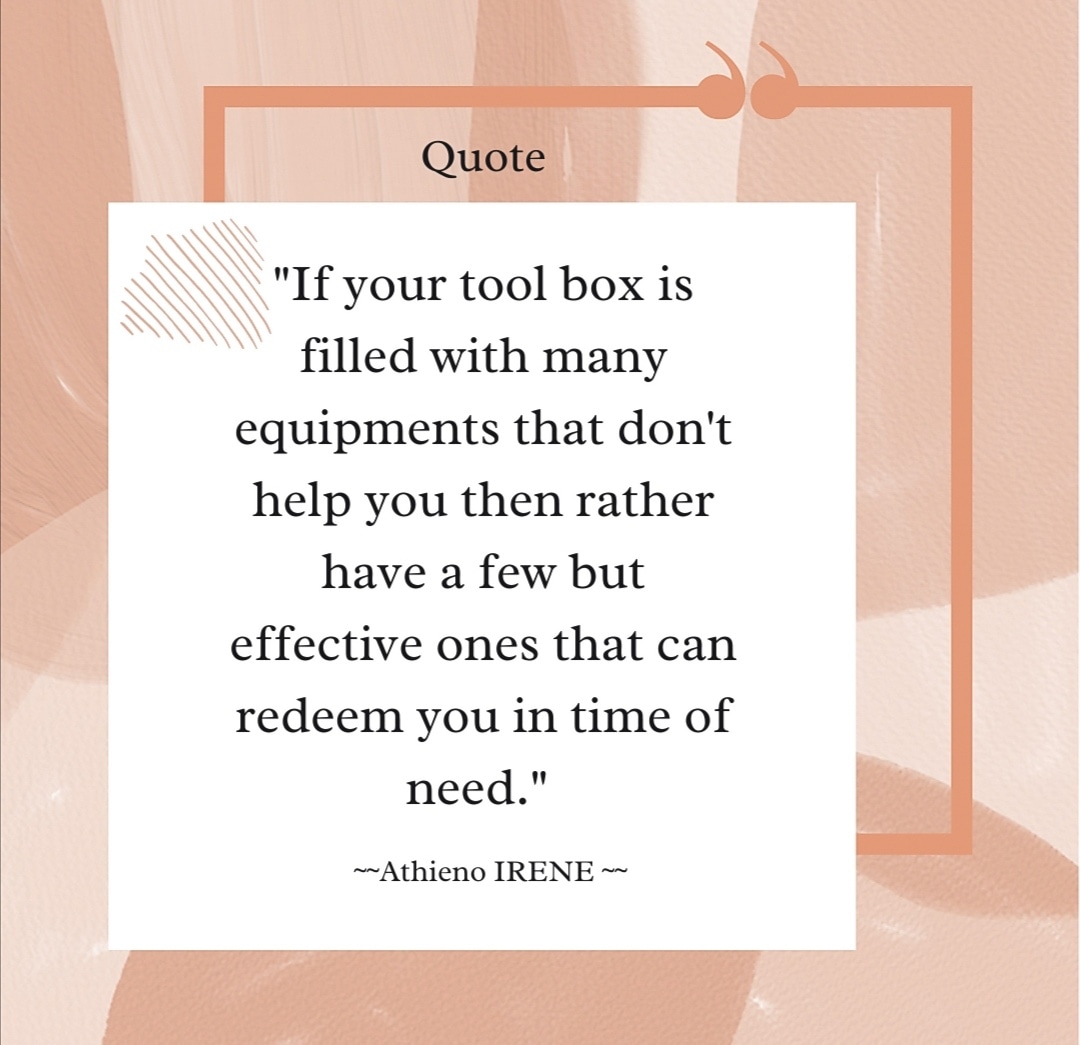 AthienoI's tweet photo. What tools does your toolbox have and are those tools helpful when you need them 😊?
#Toolsforabalancedleader
#Christianleaders
#Proactivecommunication
#Integrity
#Empathy https://t.co/TwwbLn3POv