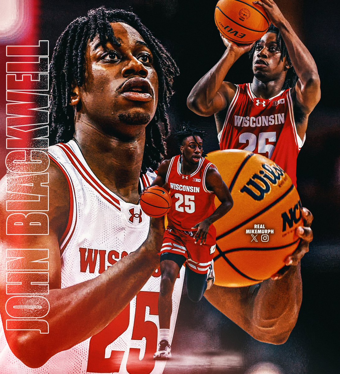 John Blackwell is a ⭐️ Period. #OnWisconsin #Badgers