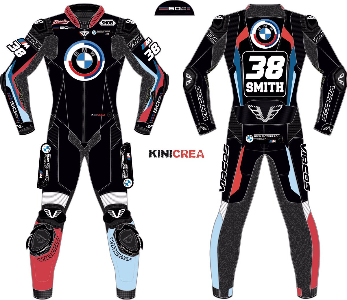 KINICREA's tweet photo. @bradleysmith38 @vircosit @bmwmotorradmotorsport #bradleysmith #customleather #testrider #vircos #bmw #kinicrea #designyourlife #project109 #motorsport #wsbk #twowheels #racing https://t.co/Dtthx3Z0iC