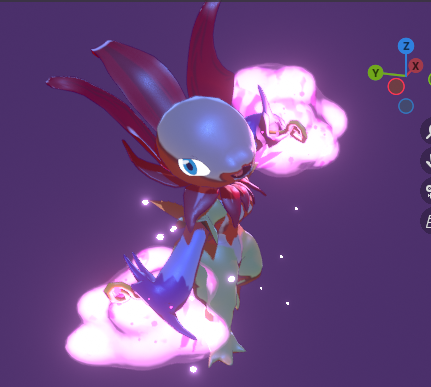 PkBarrancaAbajo's tweet photo. I updated #blender to see what was new with the bone structure changes, doing so made my rigify models a bit fucked up. I'll have to see into that later, but 'till then, here: A preview of a turntable animation of my #floramon model. #Digimon https://t.co/FRjsm0R08c