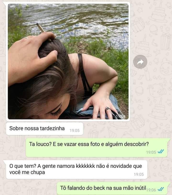 Ja pensou se vaza ?? kkkkkk que loucura