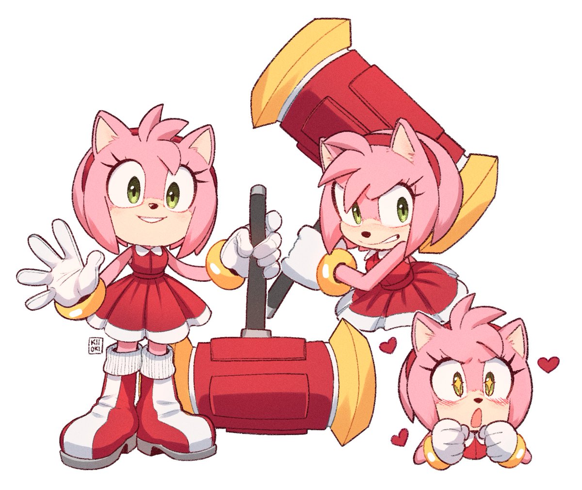 쿠모🌻 on X: Boom Sonamy💙💖 #SonicTheHedgehog #AmyRose