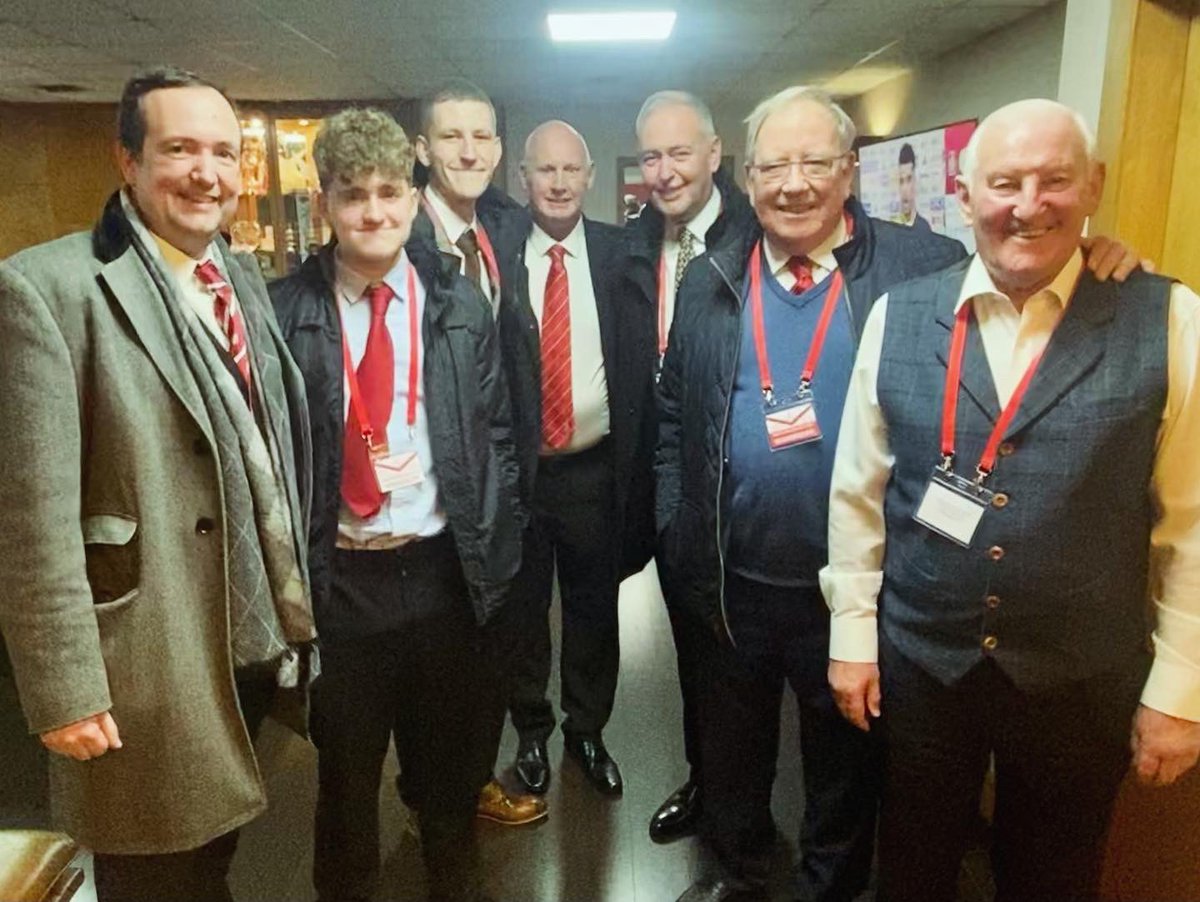 drmikegow's tweet photo. Exactly 60yrs after Marcus was taken to 1st Airdrie game by his grandpa (my gt uncle) Dr Angus Steel (Airdrie club Dr), we returned! Enjoyed Christie’s pie but not result! Great company with @NathanEvanss Alan Gow (not my dad lol), Ed Gow, Bobby Watson &amp; to meet Martin Ferguson! https://t.co/T12k6yuUFp