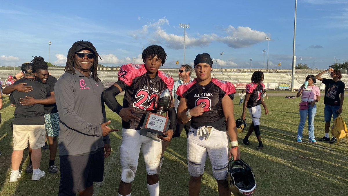 itscoachjoe's tweet photo. @Cure_All_Stars &amp; @donnieburchfiel 

Thank you for having me as the RB Coach to these awesome backs!

@QBTucker had the Offense T’d up!

Shoutout to our Bigs up front getting the job done and paving the way!

@DariusDaily3 &amp; @micah7194995659 had 3 TD’s on the Day!

Warriors Win! https://t.co/gBAesV4uFn