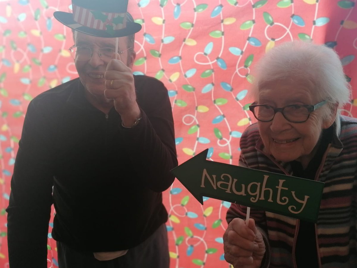 MoorePlaceEsher's tweet photo. Naughty or nice…..#Christmas #fun #SantaClaus 

Today our residents had some fun with some photo props 🥰 https://t.co/Uc7J8D1neb