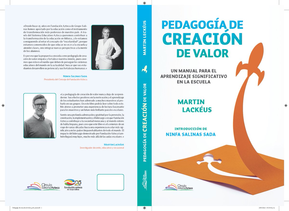 Here you can download my book about value creation pedagogy in Spanish (originally in Swedish). Foreword by @NinfaSalinas. Full text, 296 pages. Free for all. Thx to @FundacionAzteca If your Spanish is so-so, read in English: vcplist.com/book. vcplist.com/wp-content/upl…