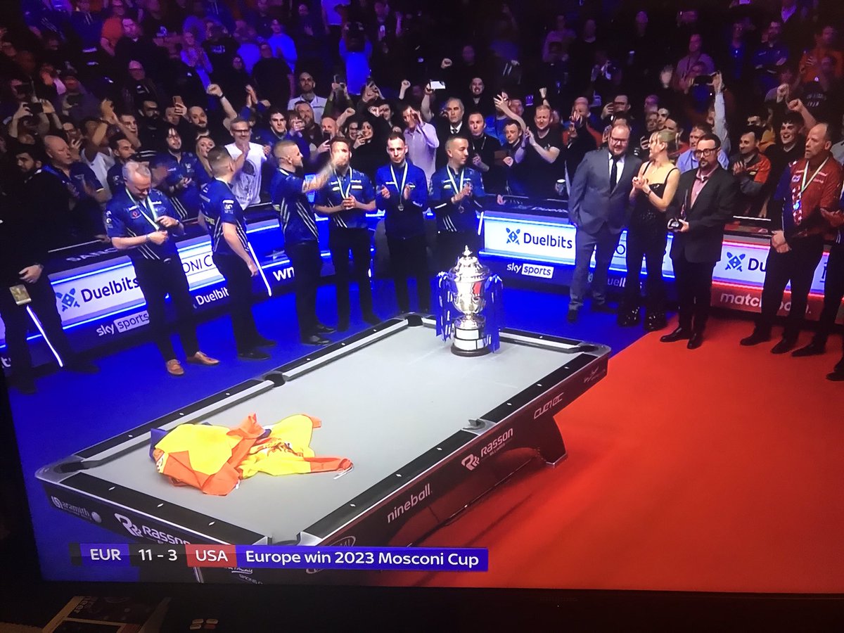 Dirk_1964's tweet image. #Europa weer gewonnen met pool 🎱van #USA . #Mosconicup