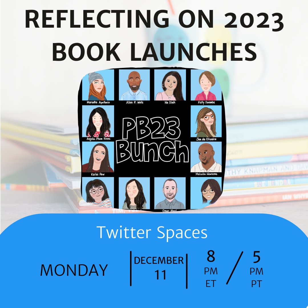 It's been quite a year! Join us as we recap our book launches. We'll chat about what we learned, what we wish we knew, and what life is like on the other side as ✨published authors✨!

A super casual chat. Ask us anything!

Monday, December 11th at 8PM ET / 5PM PT
