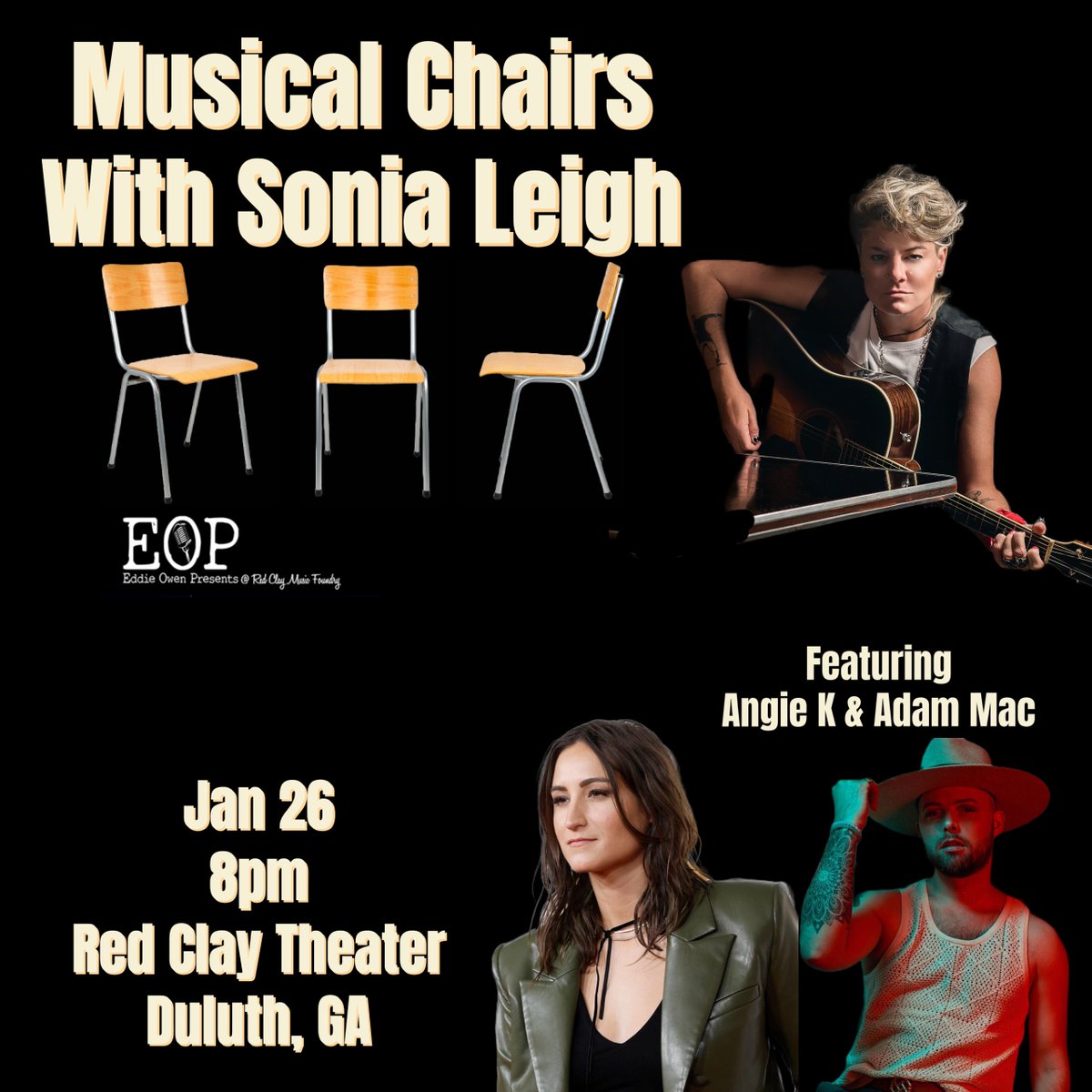 sonialeigh's tweet photo. New show coming up January in Duluth, GA with Angie K and Adam Mac! https://t.co/UJdcLzQdnt