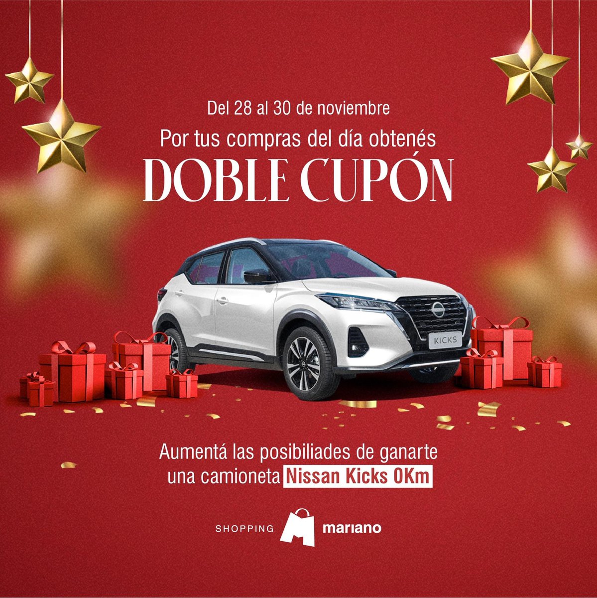 ¡Animate y vení al Shopping Mariano estas fiestas! 

Disfrutá en Familia rodeado de felicidad y muchos regalos 🎄🎆🎁

 #ShoppingMariano