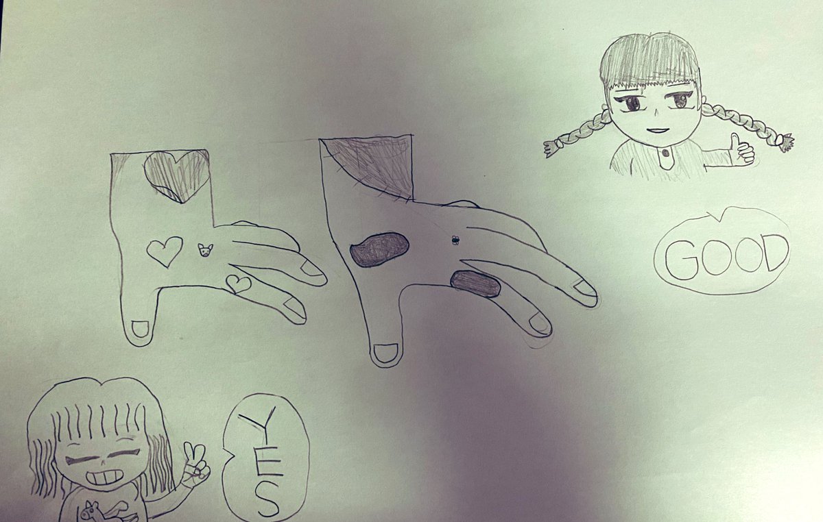 kum0kun's tweet photo. お姉ちゃんのウェンズデー
手の描き方にこだわったよ！
#子供の絵 https://t.co/jOOPO9Hh4O