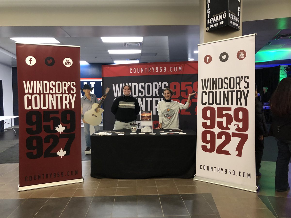 Come on down and say hi to the road crew live on location at the Windsor Spitfires Country Night here at the WFCU! #GoSpitsGo
