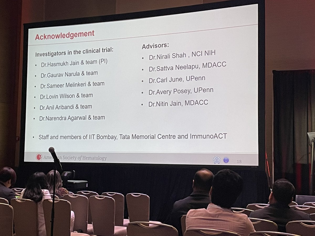 Congratulations @atharvak03 presenting @ActImmuno cost effectiveness of indigenous #CARTRx collaboration @TataMemorial @iitbombay now #NexCAR19 Way to go 👍🏻👍🏻@purwarrahul2 @hkJain_kmc @AlkaDwivedi06 @CTCTC_tmc #ASH23