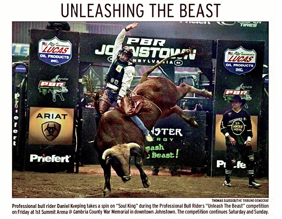 ThomasSlusser's tweet photo. Professional Bull Riders | 1st Summit Arena @ Cambria County War Memorial #PBR2023 #JohnstownPA https://t.co/9lVjjD3BAg